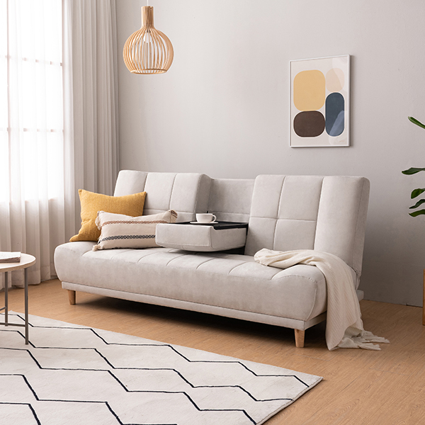 [도착보장] 삼익가구 유즈 3인용 아쿠아텍스 접이식 소파베드