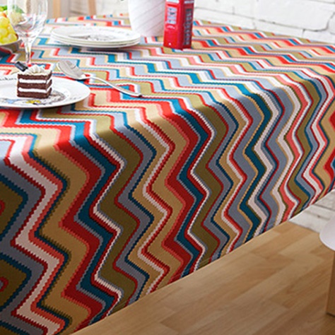 예쁜 북유럽 식탁보 거실 야외 테이블보 감성 캠핑 사각테이블보