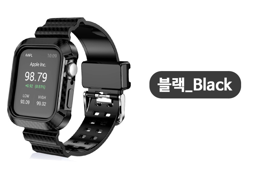 애플워치 7 6 5 se 밀레니즈 스포츠 밴드 가죽 투명 루프 스트랩 보호 필름 - 상세 이미지 5