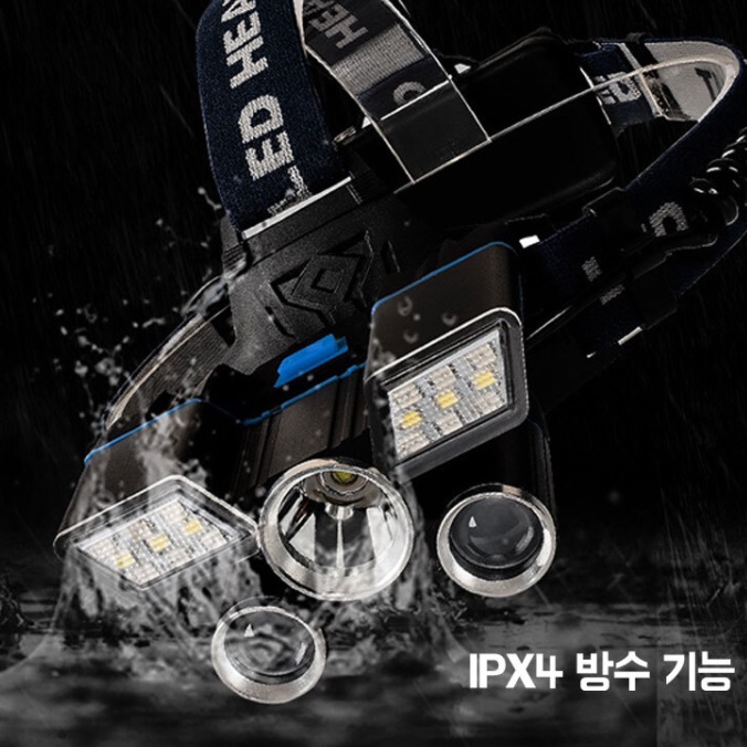 등산용 헤드랜턴 낚시용 머리 전등 작업용 밴드형 헤드라이트 - 상세 이미지 5