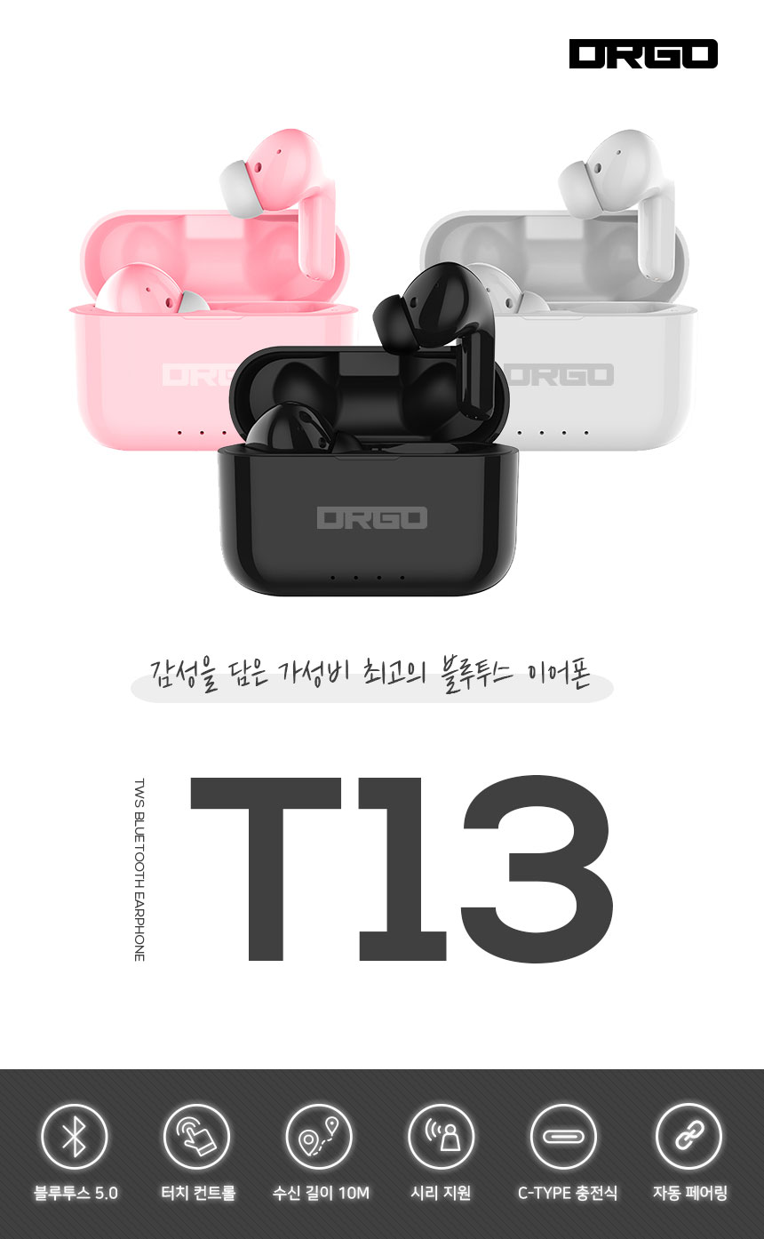 블루투스 이어폰 AAC코덱 C타입 이어폰 디알고 T13 이어폰 사용후기