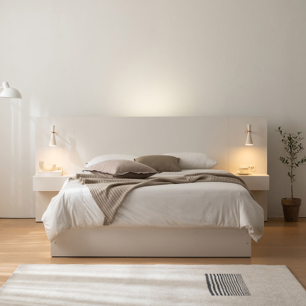 스칸디아 데이 LED 조명 호텔 수납침대 / 매트리스 제외 SS