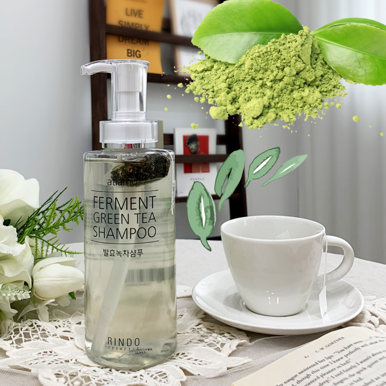 녹차 티백 샴푸 줄기세포샴푸 지루성두피샴푸