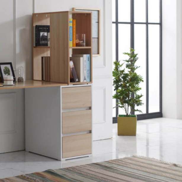 책상 서랍장 3단 보조 서랍 프린터 서랍장