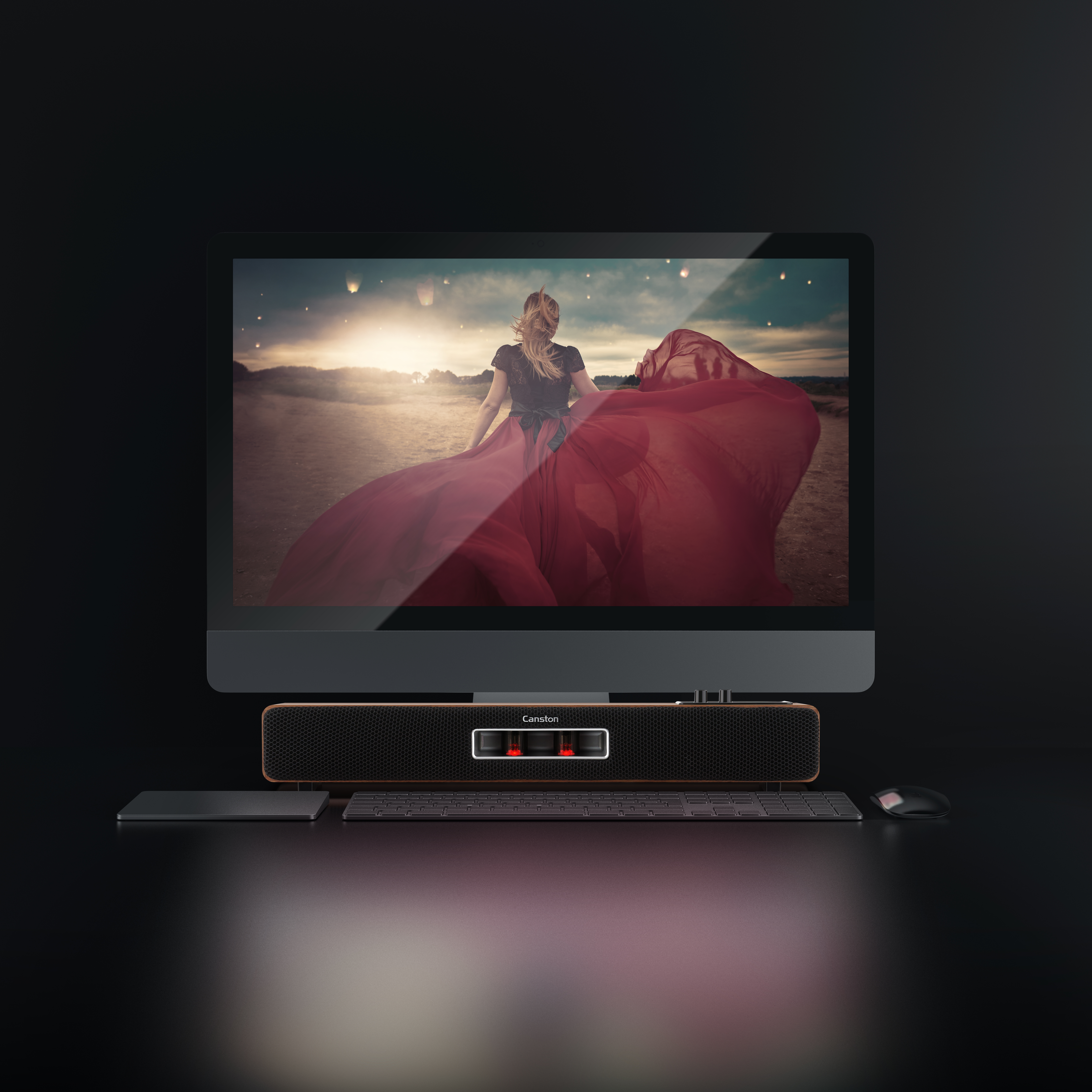 캔스톤 VX301 진공관 스타일 컴퓨터 스피커 사운드바 유무선 블루투스 이미지 2