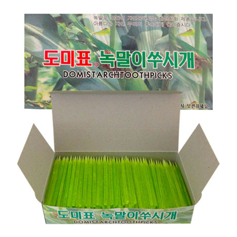 녹말이쑤시개 1갑 450개 도미표 일회용 이쑤시개 요지 업소용 - 상품 이미지