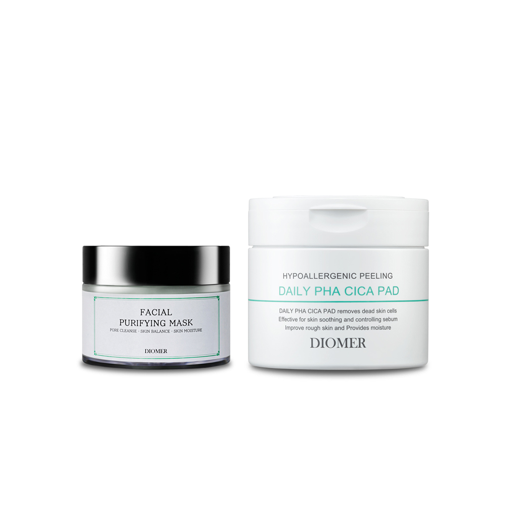 디오메르 페이셜 필링세트 (파하시카패드 200ml+퓨리파잉마스크 100ml) - 상품 이미지