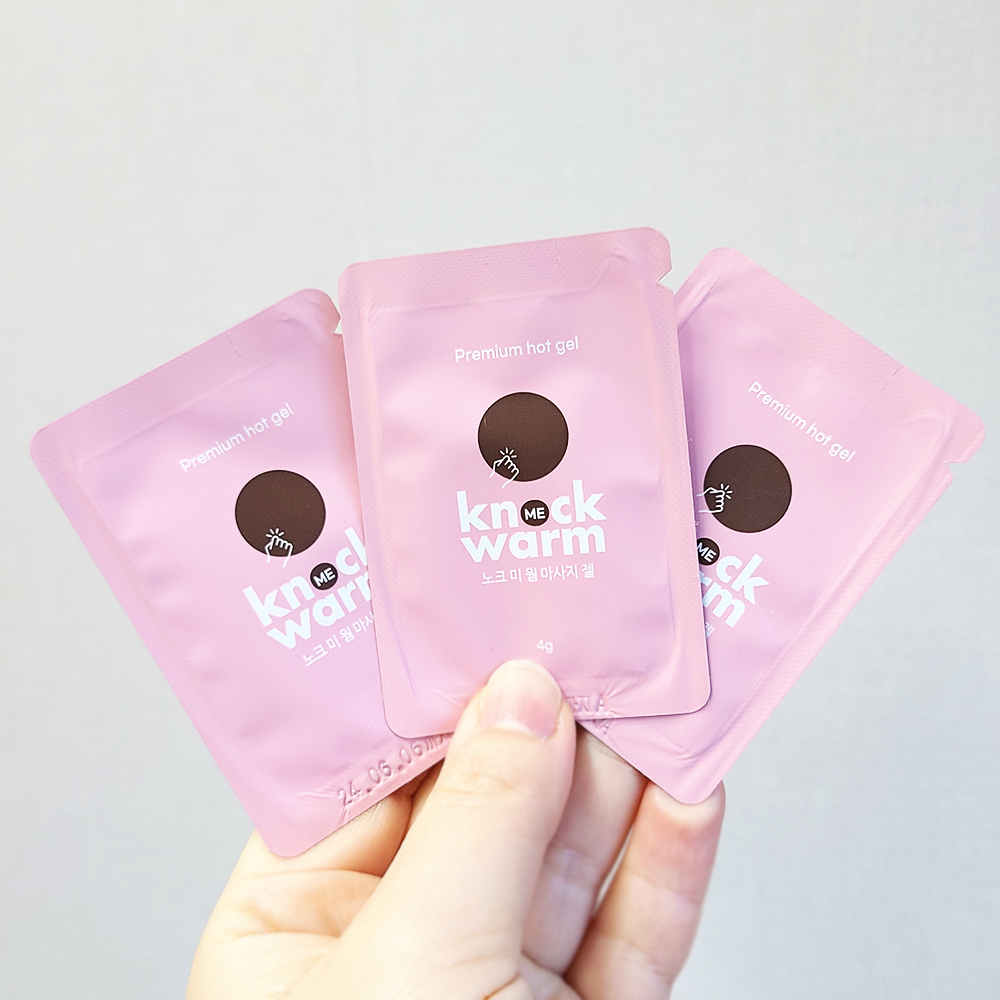 노크미 웜 휴대용 워밍 마사지젤 4g x 3개입 - 상품 이미지