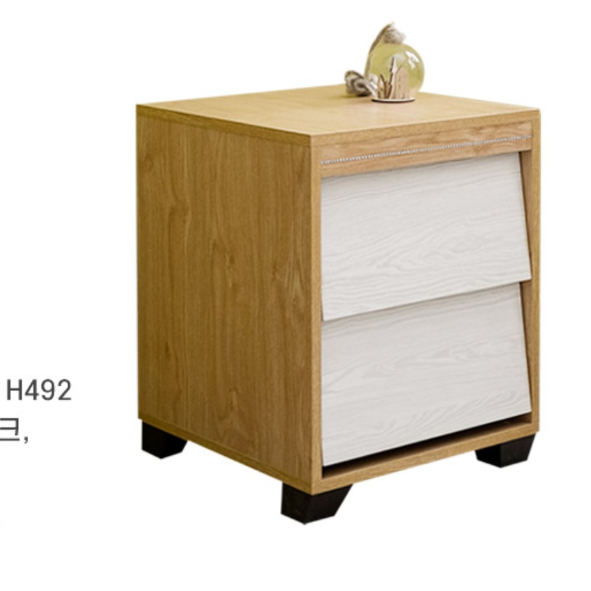 미니 슬림 2단 나무 낮은 서랍장 드레스룸서랍장 원목 우드 아기옷 안방 속옷장 양말 코너 - 상세 이미지 2