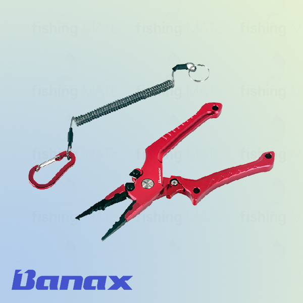 바낙스 7.4인치 알루미늄 플라이어 2200 RED 오프너 압착 라인커터 다용도 낚시공구 - 상품 이미지