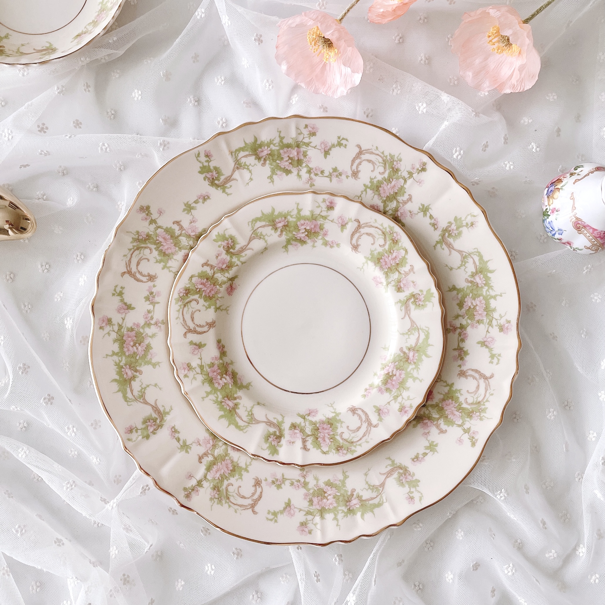 시라쿠스 아이보리 빈티지 접시 디너 플레이트 선물용 예쁜 수입 그릇