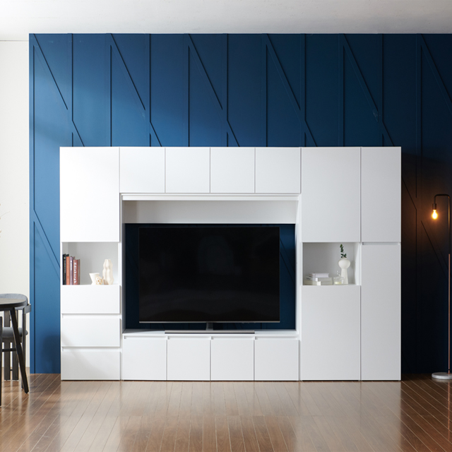 모노 월플렉스 시스템 거실장세트(75인치 내맘대로구성) 1800tv장세트