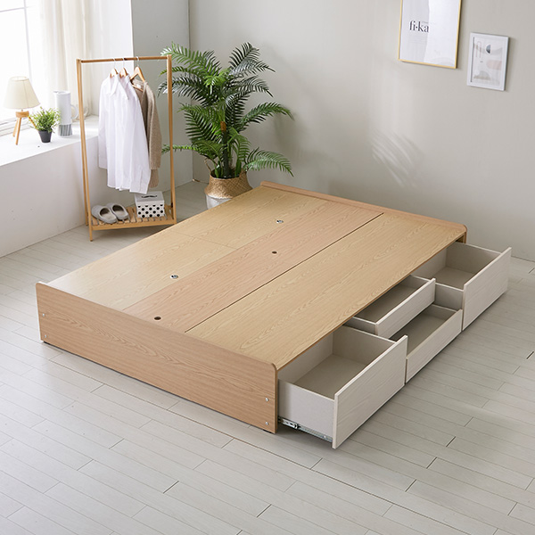 알파침대 클레어 무헤드 수납 침대프레임 Q 이미지 6