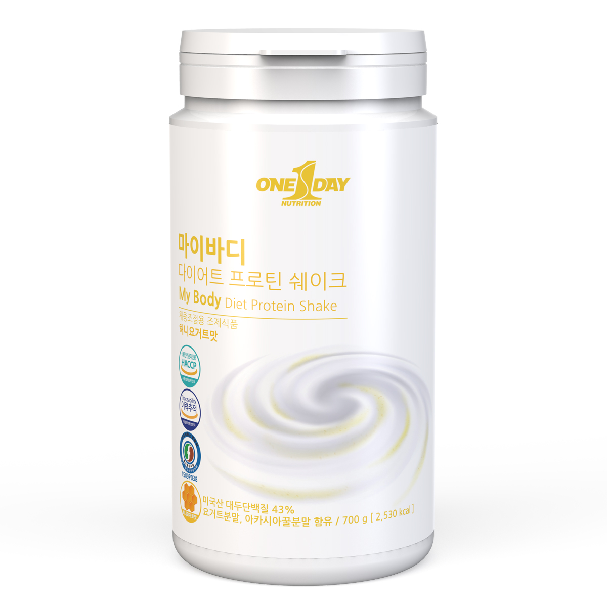마이바디 식사대용식쉐이크 3일 단백질 다이어트보조제 허니요거트맛700g - 상품 이미지