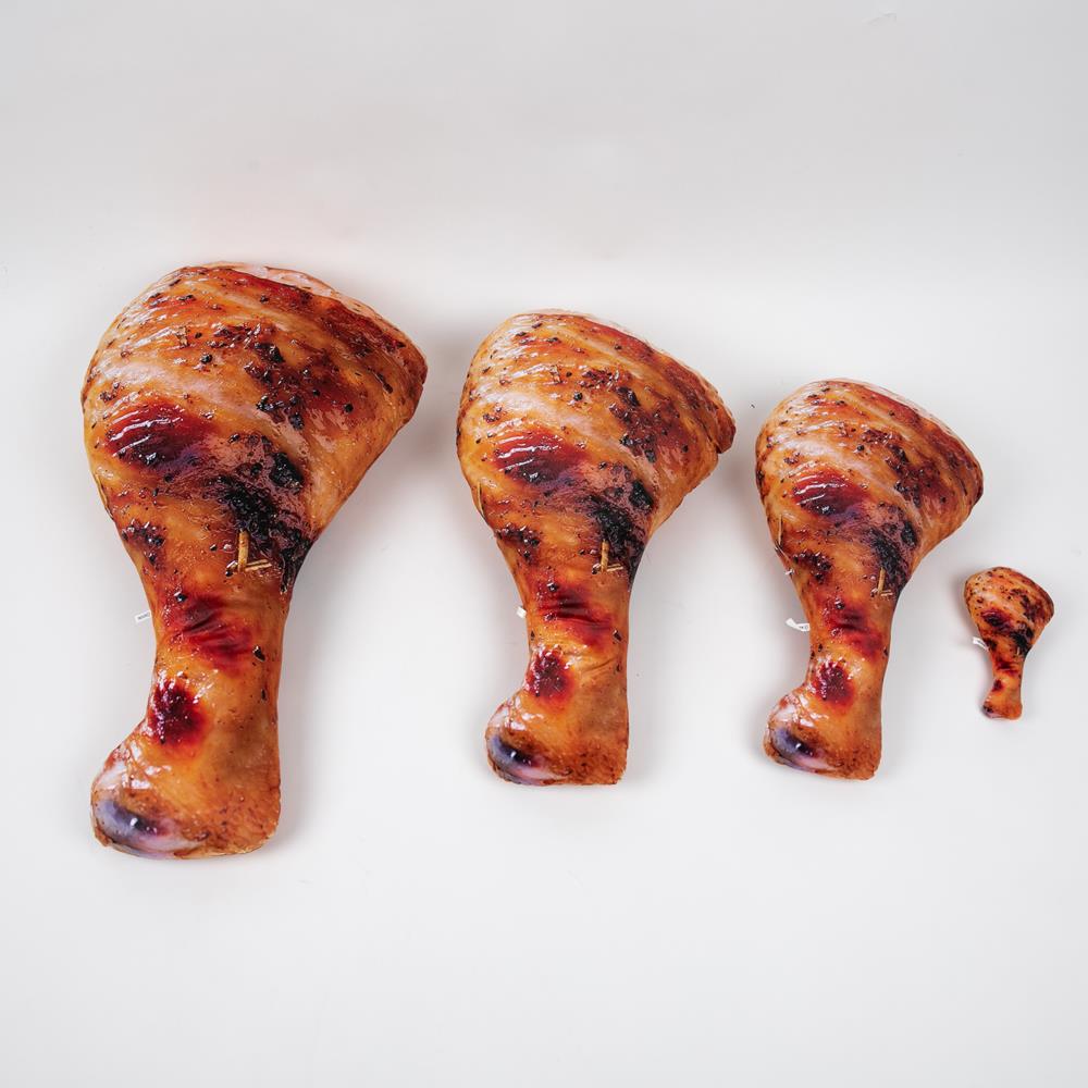 띵덕 닭다리쿠션 치킨 음식 인형 쓸데없는 선물 20cm - 상세 이미지 2