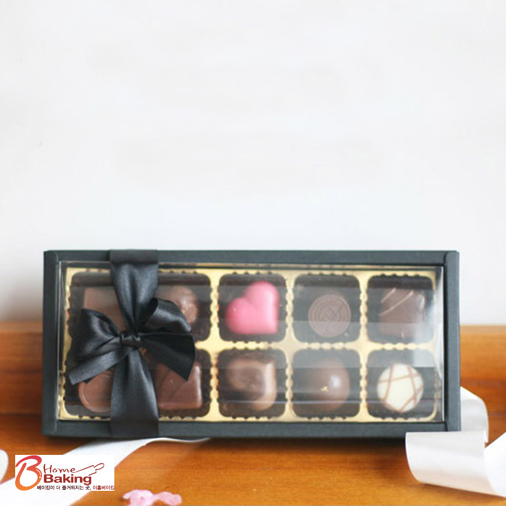 블랙앤투명초콜릿상자10구 박스 포장 발렌타인선물 만들기 수제 재료 diy... 실사용 후기 | 효과 있을까? - 대표 이미지