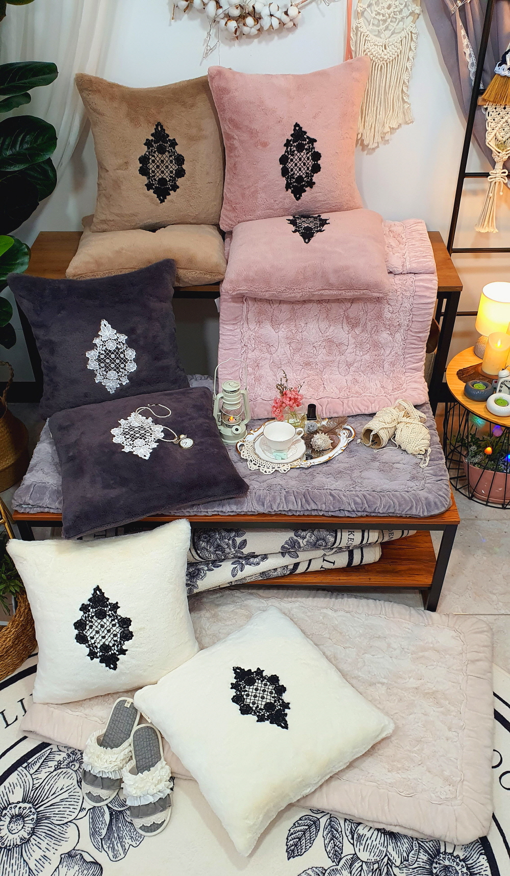 데일리 극세사 쇼파패드4인용 3인용 돌쇼파패드 제작