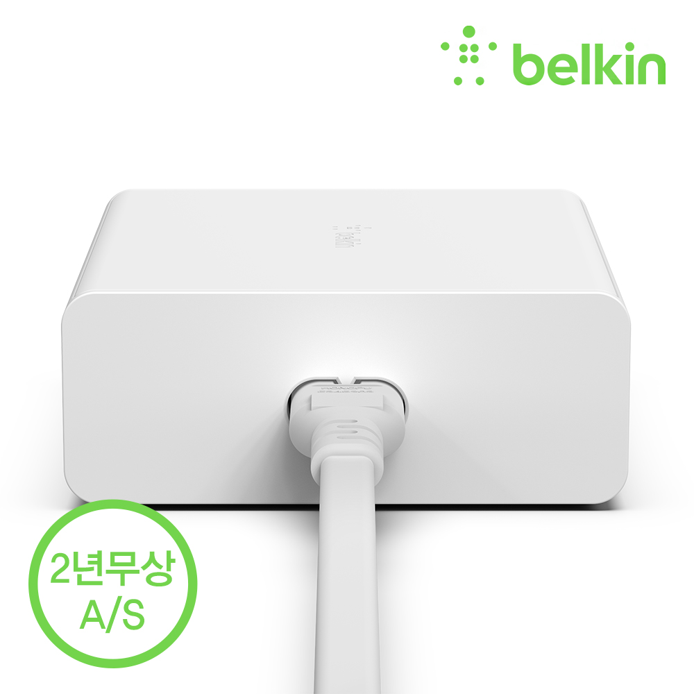 벨킨 108W 멀티 4포트 USB-C PD GaN 고속 충전기 WCH010kr 아이폰17 16 갤럭시 S25 S24 맥북 에어 아이패드 프로 M4 노트북 충전 상세 이미지 7