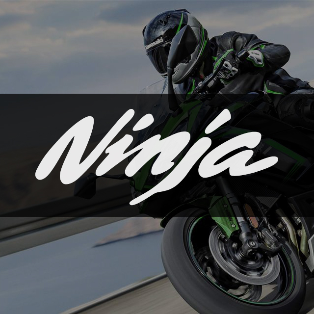 가와사키 닌자 Ninja 로고스티커 오토바이 데칼 60x25mm - 상품 이미지