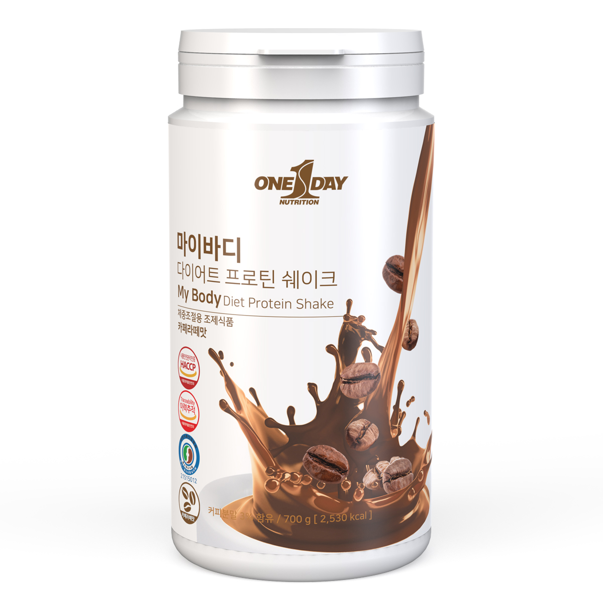 마이바디 식사대용 맛있는 단백질 다이어트 쉐이크 카페라떼맛700g - 상품 이미지