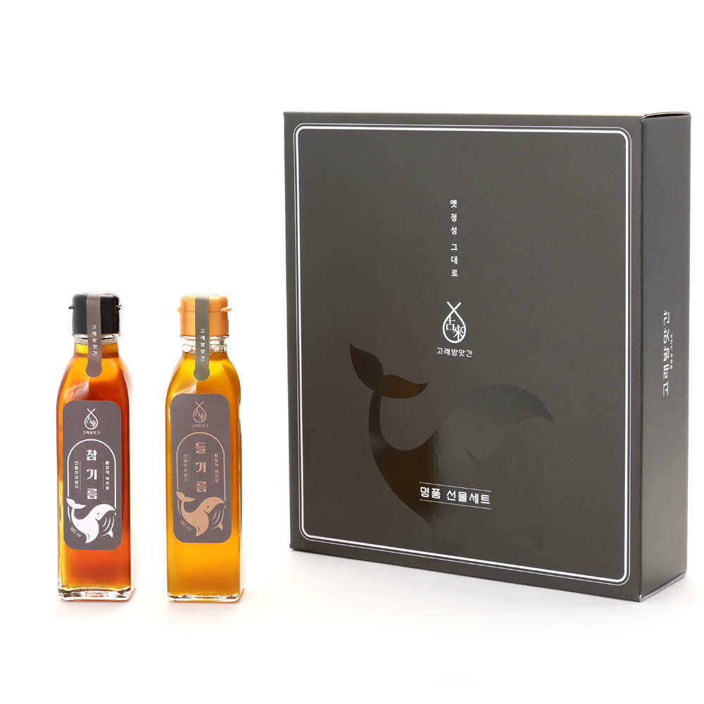명품2호 국산 참기름 들기름 명절 선물세트 180ml 행사 결혼 답례 - 상세 이미지 3