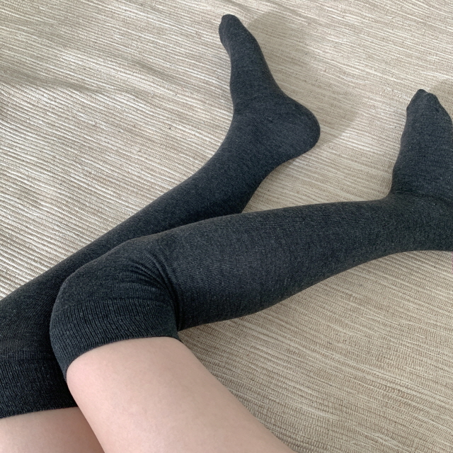[무배/35cm/45cm] 기본 무지 날씬종아리 쫀쫀 오버니삭스 양말 5color 상세 이미지 40
