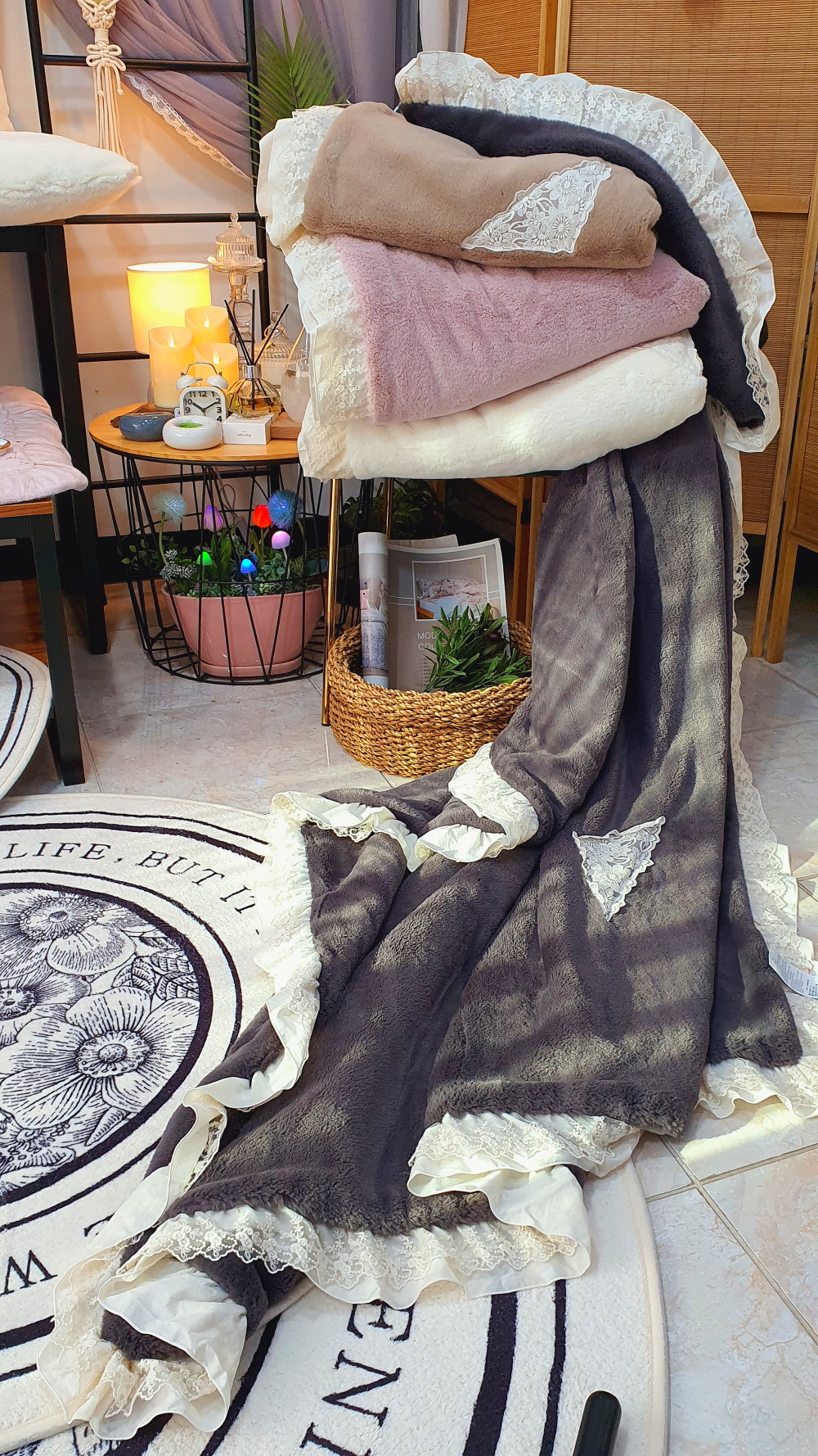 국산 두꺼운밍크담요 극세사담요 블랭킷 밍크이불 캠핑러그