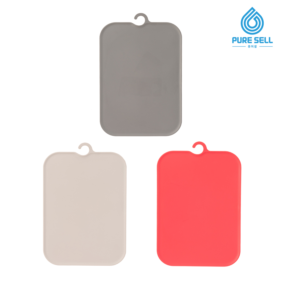퓨어셀 칼자국 칼집 안나는 항균 TPU 이유식 도마 대 사이즈