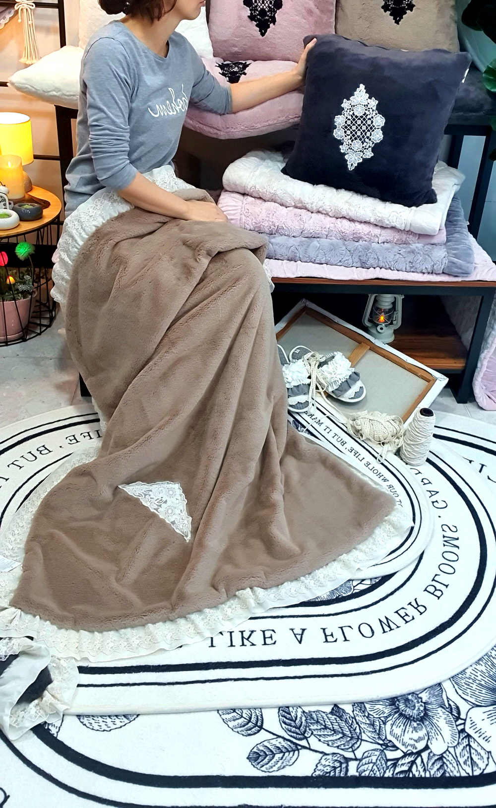 국산 두꺼운밍크담요 극세사담요 블랭킷 밍크이불 캠핑러그