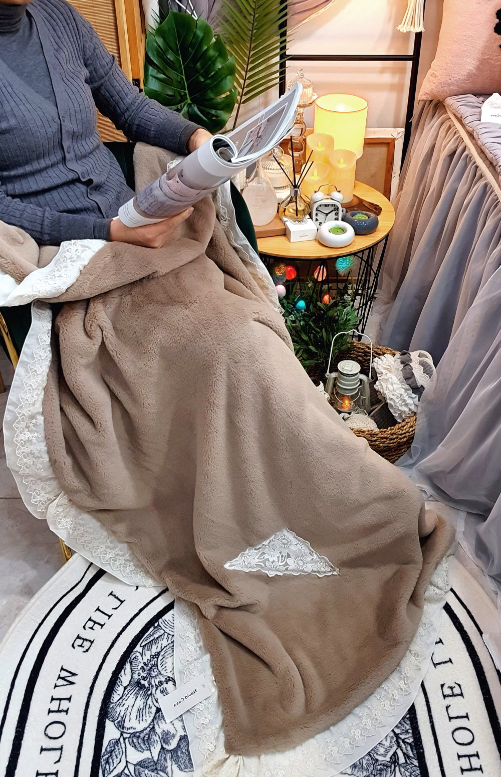 국산 두꺼운밍크담요 극세사담요 블랭킷 밍크이불 캠핑러그