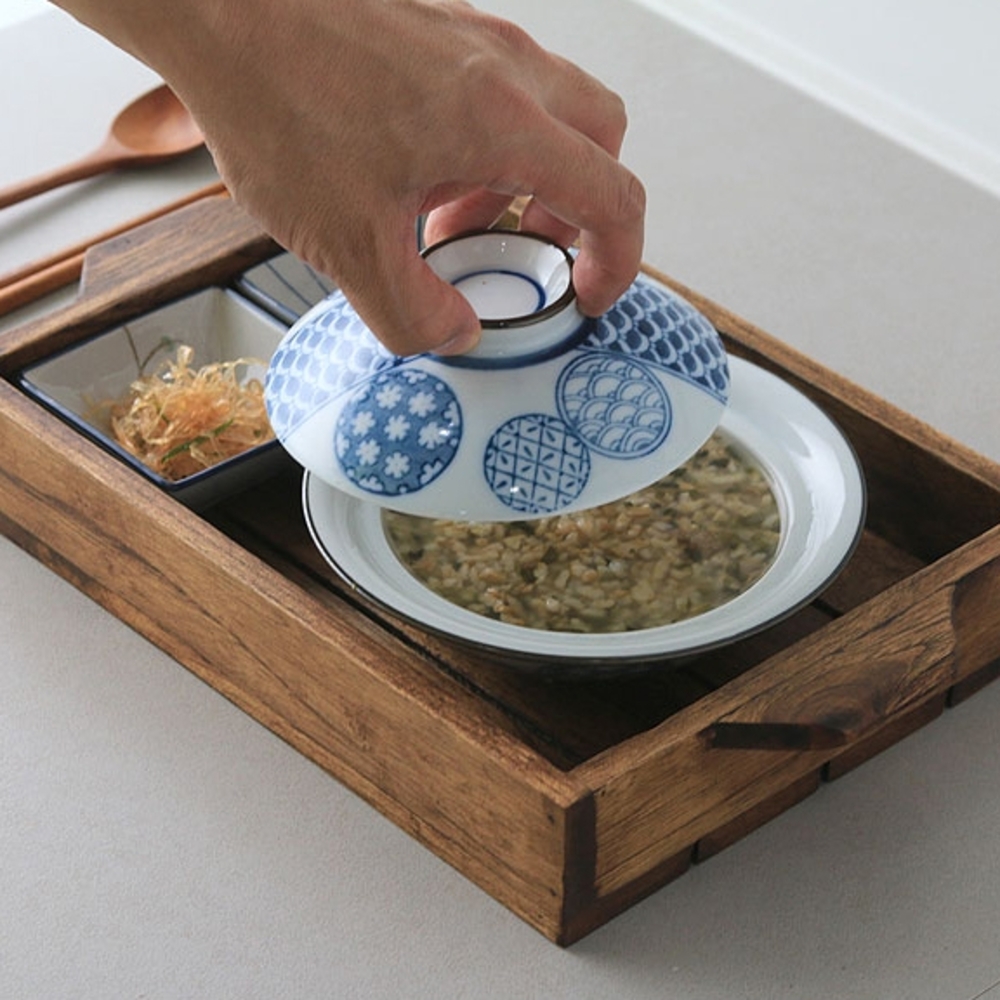 일식 도자기 돈부리 그릇세트 뚜껑있는 덮밥 텐동 밥그릇 1개, 소형