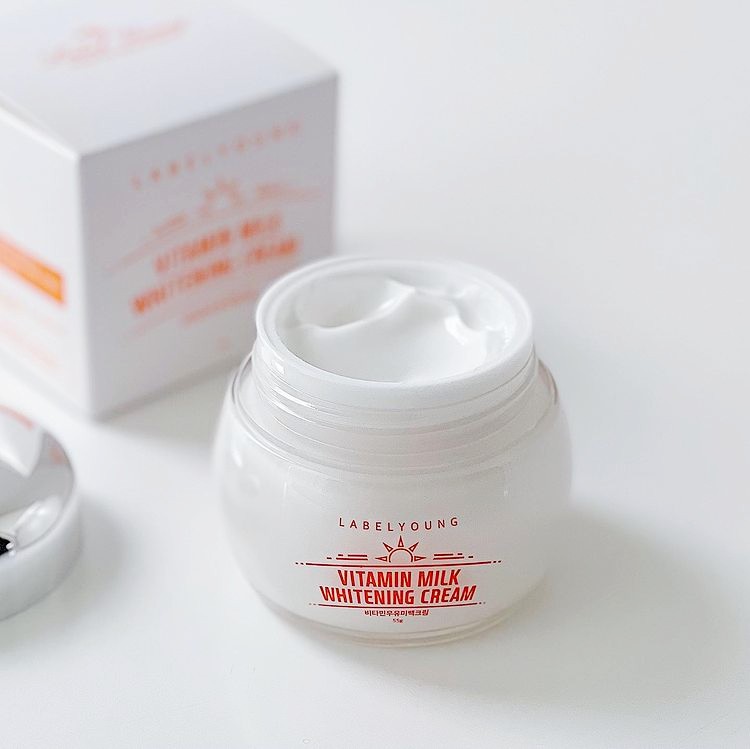 라벨영 쇼킹비타민우유미백크림 55g 톤업+기미+주근깨 완화 비타밀크토닝 - 상세 이미지 2