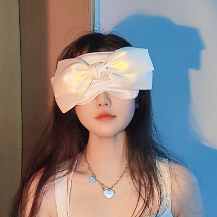 리본안대 화이트 핑크 신혼여행준비물 귀여운 예쁜 - 상세 이미지 3
