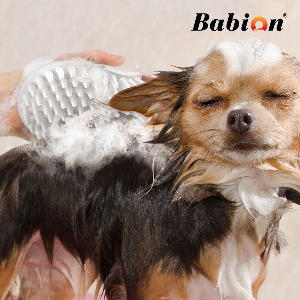 바비온 실리콘 강아지 고양이 힐링 목욕 샤워 세정 마사지 브러쉬 101R