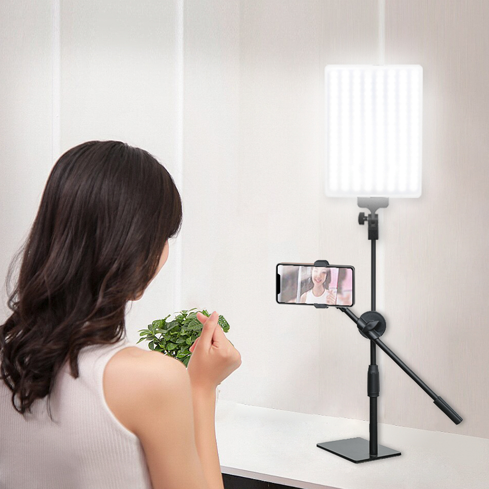 유튜브 방송 촬영 조명 영상 탁상용 핸드폰 거치대 포함 KIT-ST02