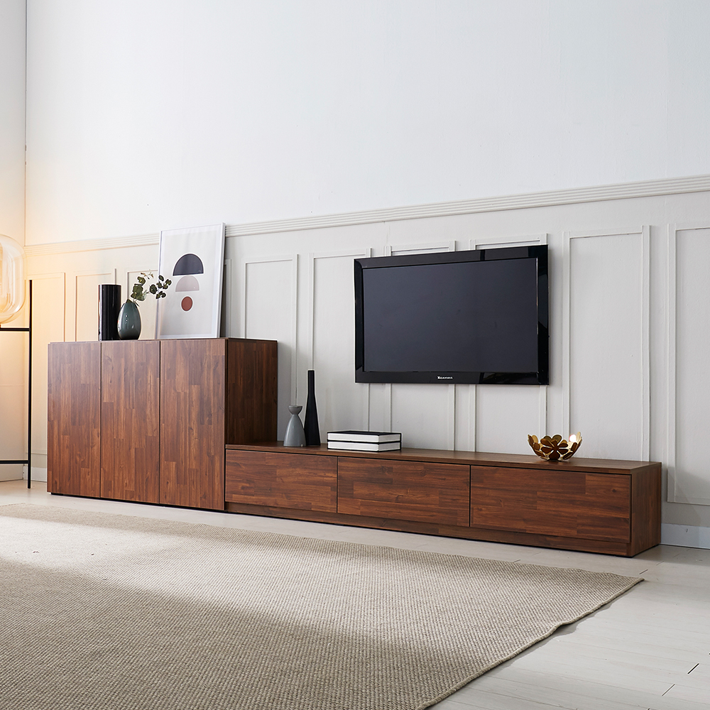 빌트라인 리브 TV장 1200 거실 낮은 수납장 TV대