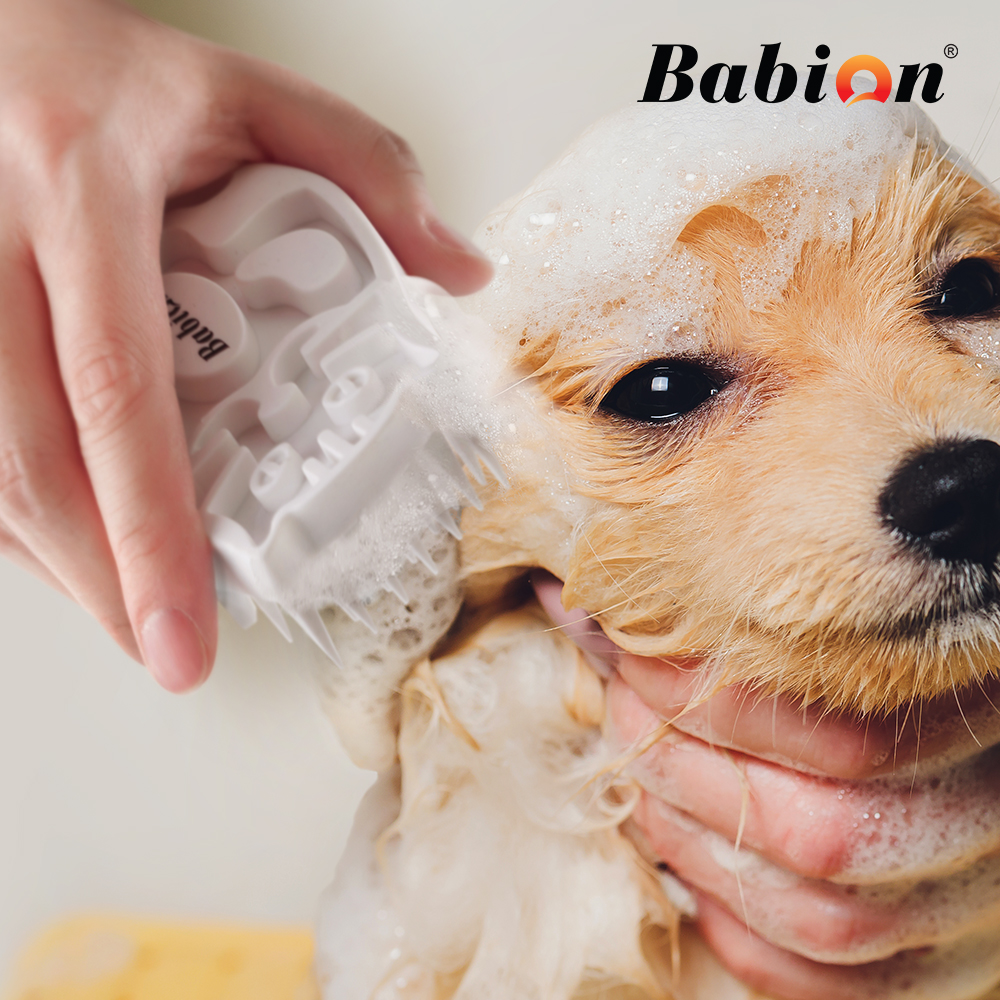 바비온 실리콘 강아지 고양이 힐링 목욕 샤워 세정 마사지 브러쉬 101R