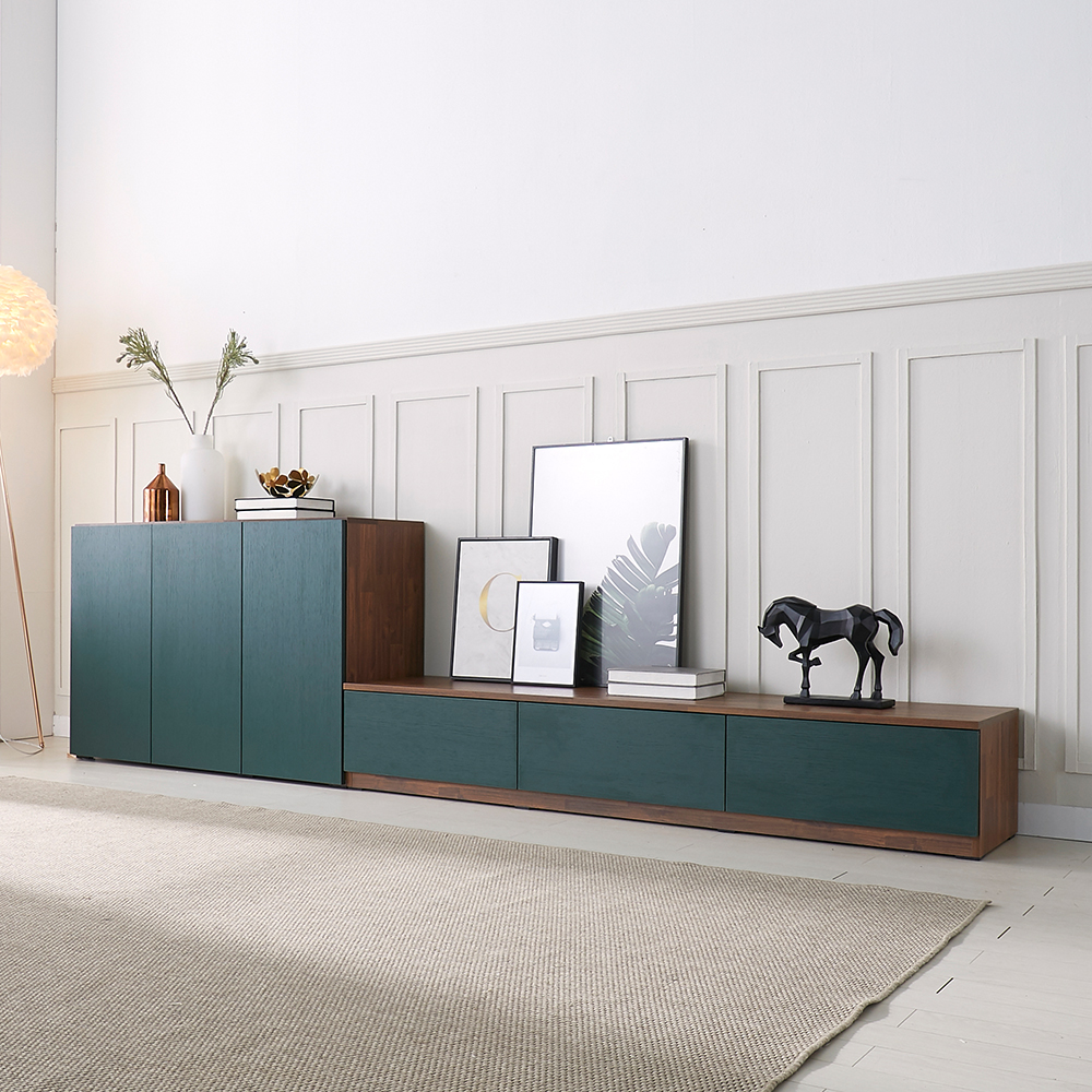 빌트라인 리브 TV장 1200 거실 낮은 수납장 TV대