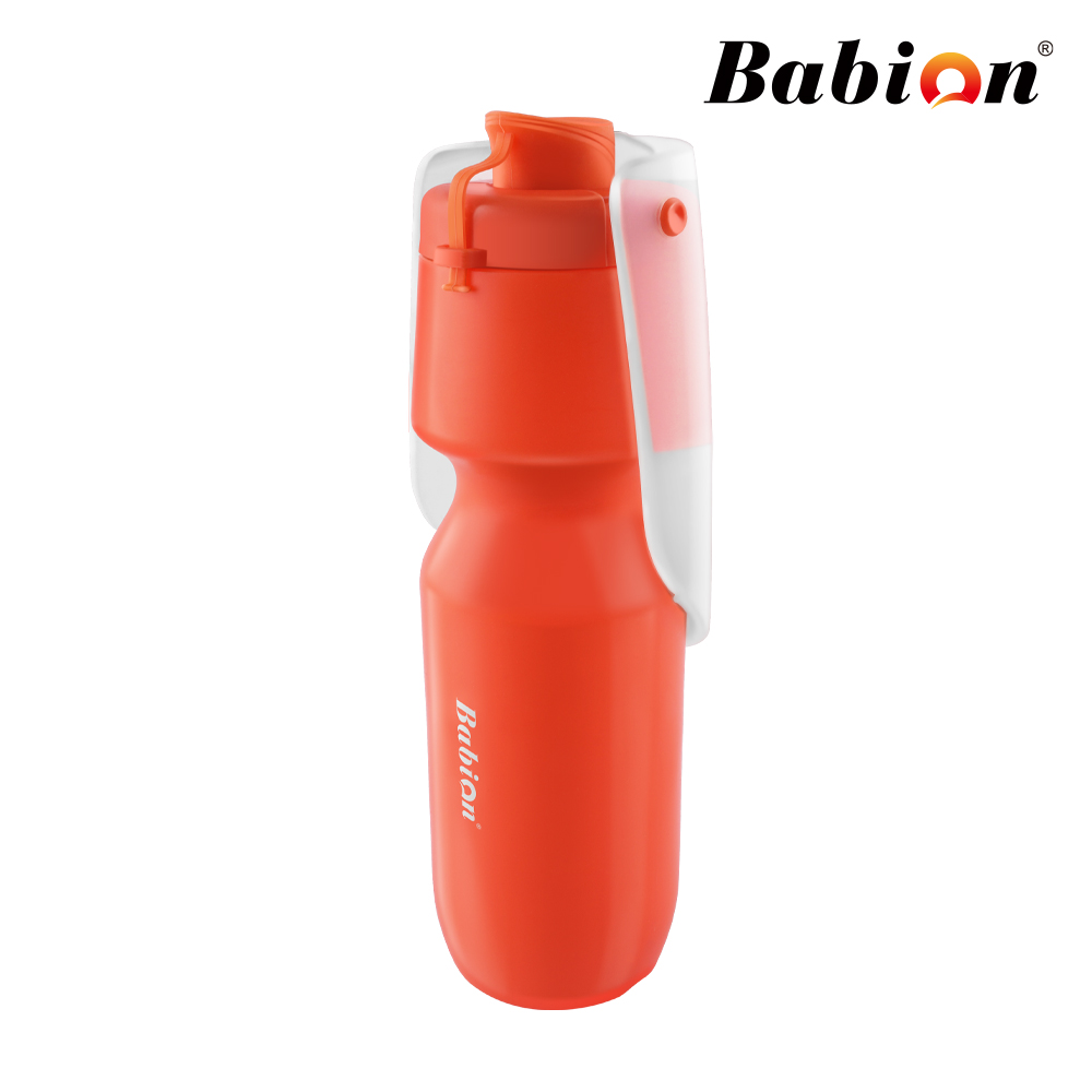 바비온 댕댕보틀 휴대용 강아지 애견 산책 물통 실리콘 물병 700ml 오렌지/그린 - 상세 이미지 3