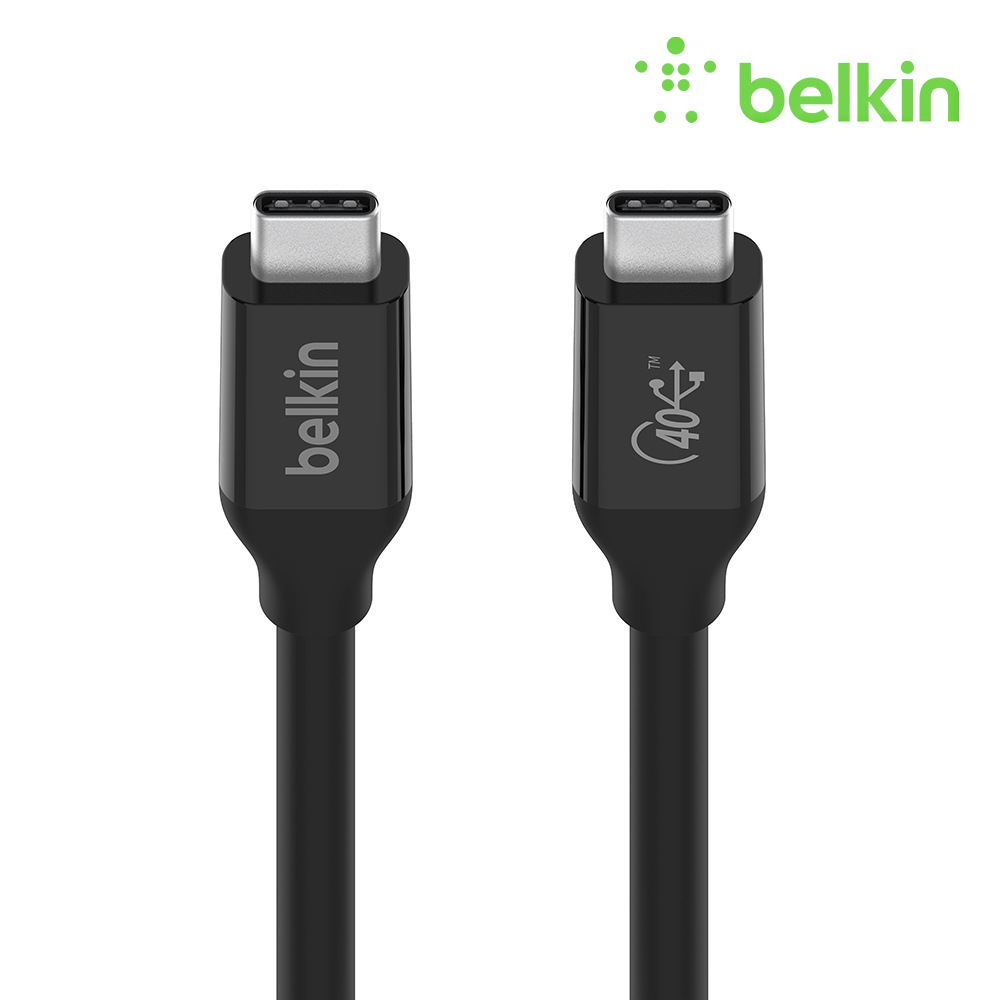 벨킨 USB 4 C타입 PD 100W 40Gbps 초고속 케이블 썬더볼트4 3 완벽 호환 INZ001bt0.8M 아이폰 맥북 아이패드 노트북 태블릿 제품 이미지