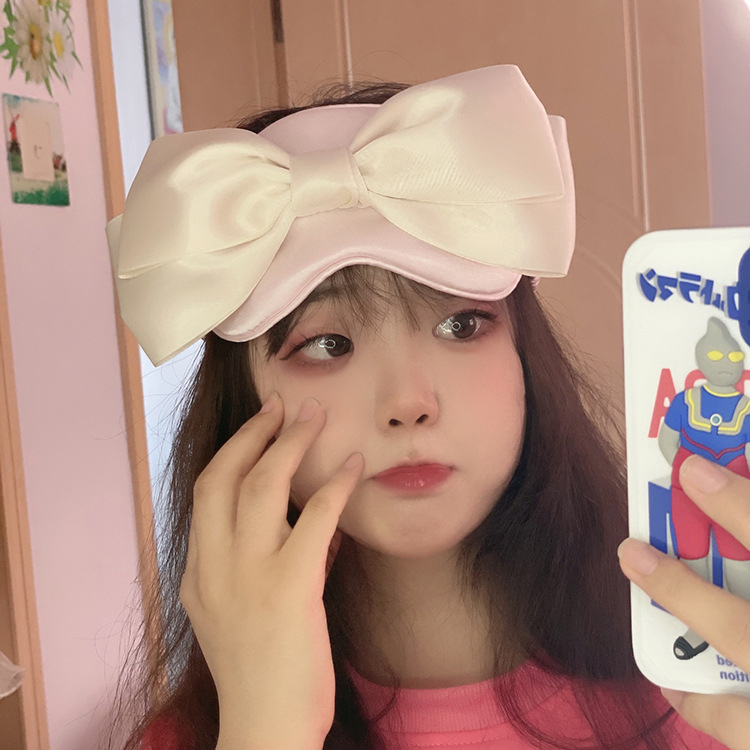 리본안대 화이트 핑크 신혼여행준비물 귀여운 예쁜 - 상세 이미지 5