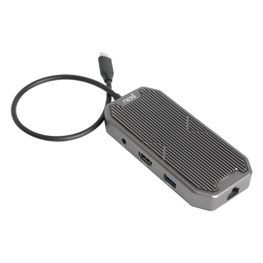 7in1 USB C타입 허브 RGB LED 멀티스테이션 NX1201 - 상세 이미지 4