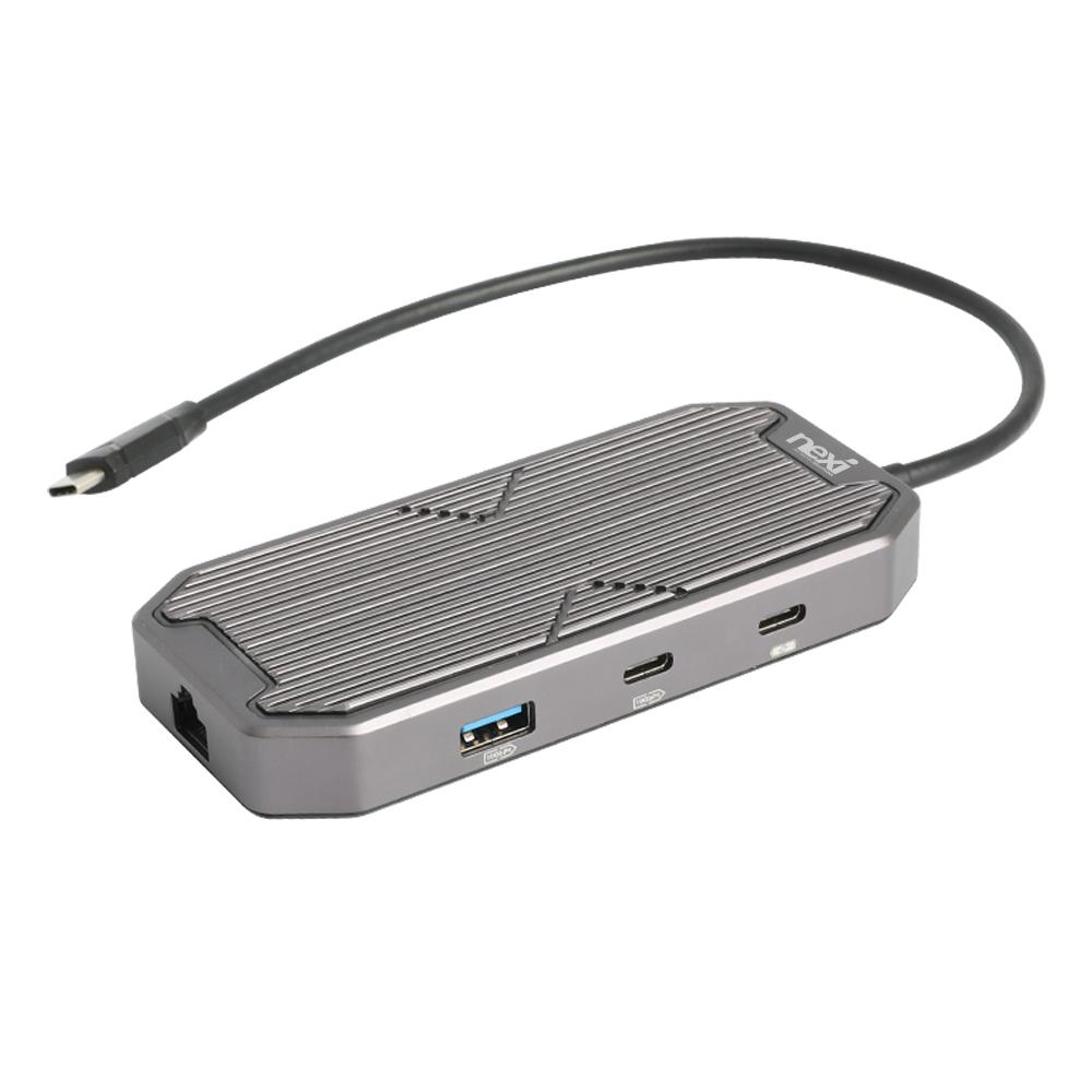 7in1 USB C타입 허브 RGB LED 멀티스테이션 NX1201 - 상세 이미지 2
