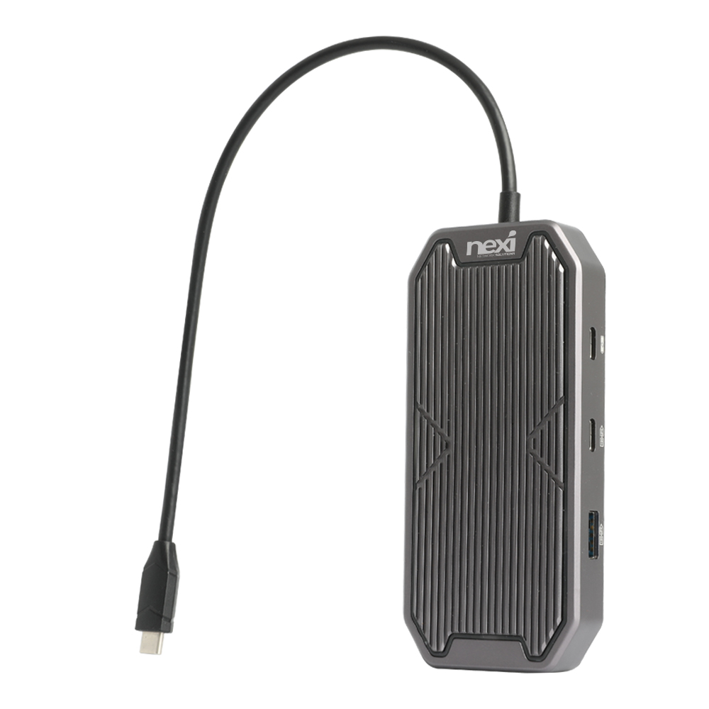 7in1 USB C타입 허브 RGB LED 멀티스테이션 NX1201 - 상세 이미지 5