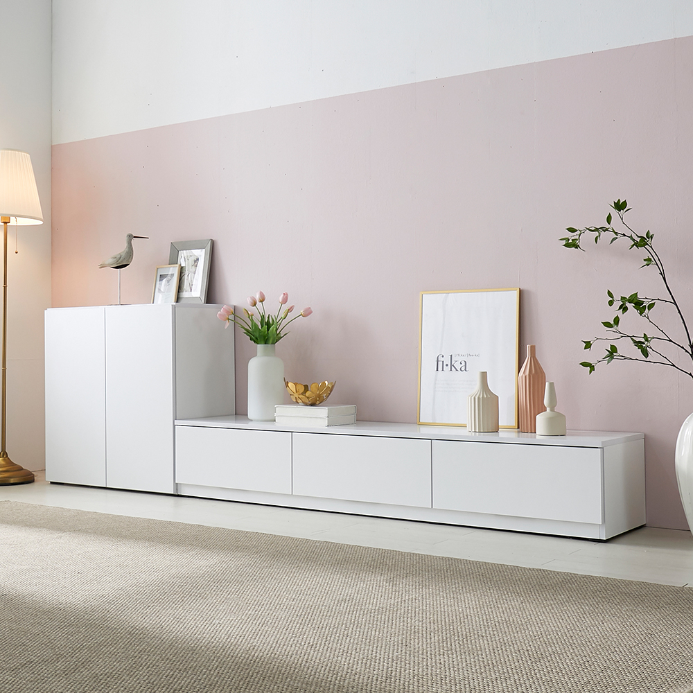 빌트라인 리브 TV장 1200 거실 낮은 수납장 TV대