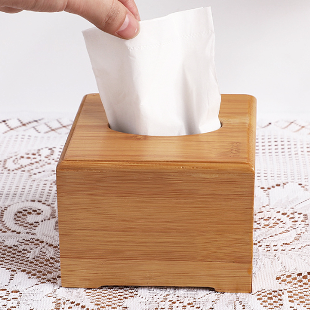 우드 냅킨케이스 통 휴지 각티슈 원목 사각휴지 보관함 디스펜서 - 상세 이미지 2
