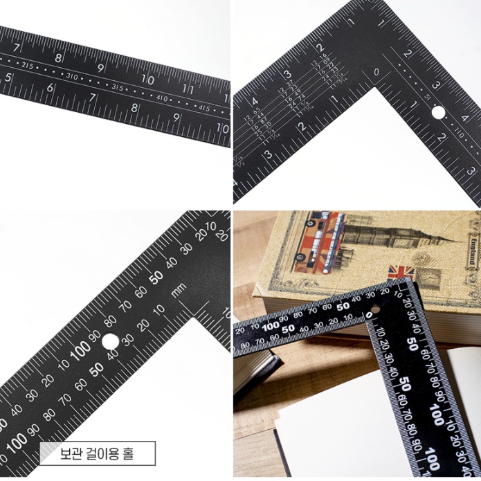 목공용 자 목공용 삼각자 사시가네 ㄱ자 기억자 앵글자 수평 목공 직각자 수직 측정자 - 상세 이미지 2