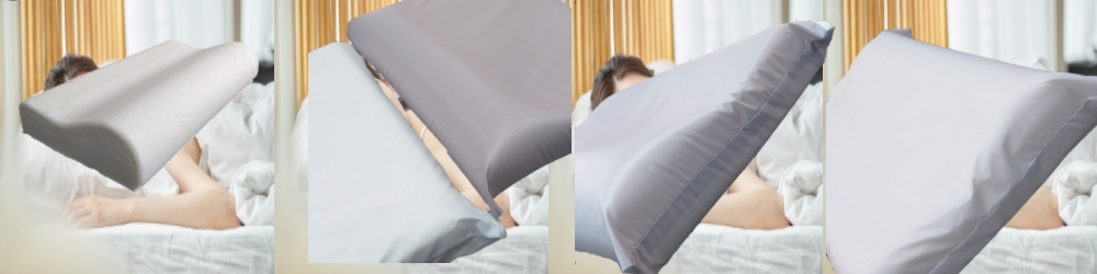 케이홈데코 디비라 양면냉감 템퍼 휴비스듀라론 베개커버 프로젝트쉼호환 경추 지퍼식