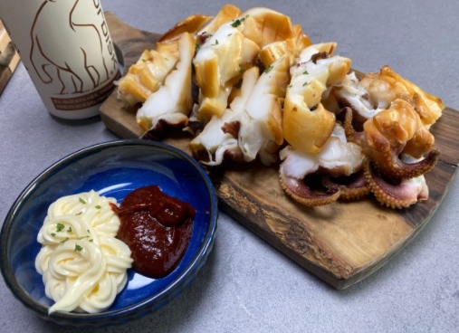 [섬마을어부] 참숯에 구운 갑오징어 고흥 수제 숯불생선구이 맛집 맥주안주 캠핑용 먹거리 이미지 8