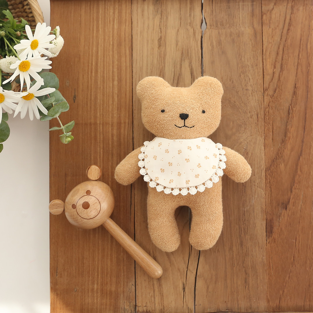 오가닉 곰 루루 미니 애착 인형 만들기 임산부 태교바느질 DIY - 상품 이미지